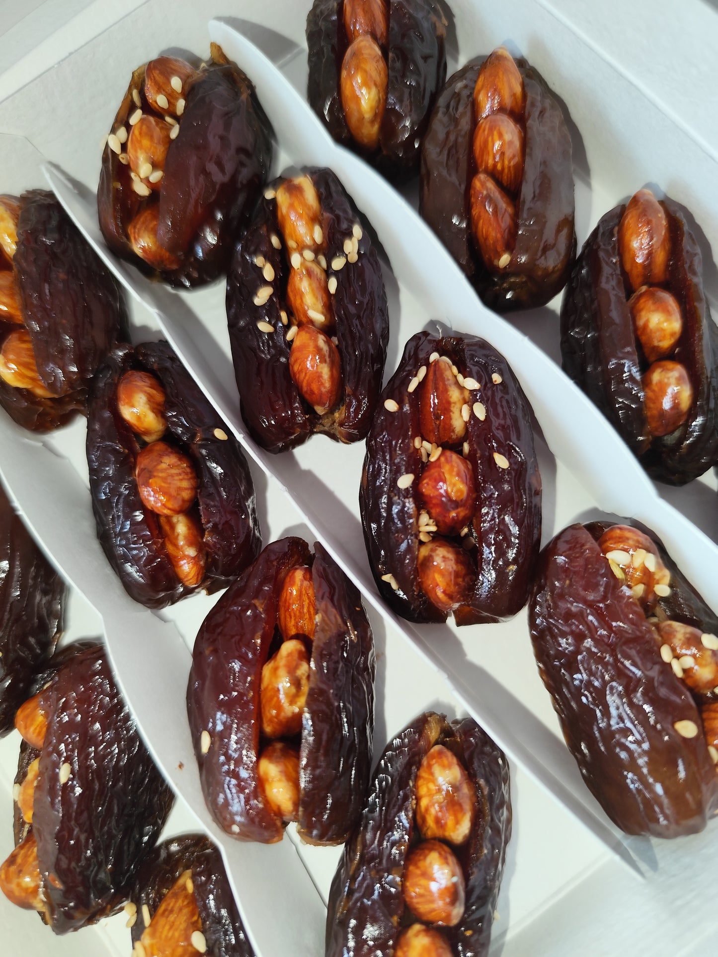 Caramelized Almond-Filled Dates