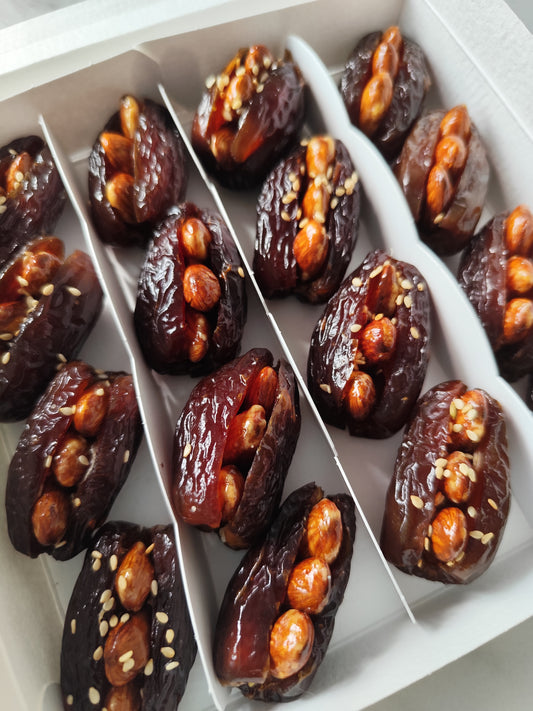 Caramelized Almond-Filled Dates